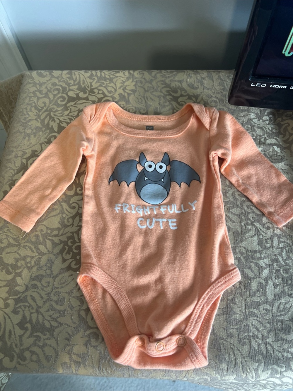 DG Baby Frightfully Cute one piece Size 0-3 Months Halloween